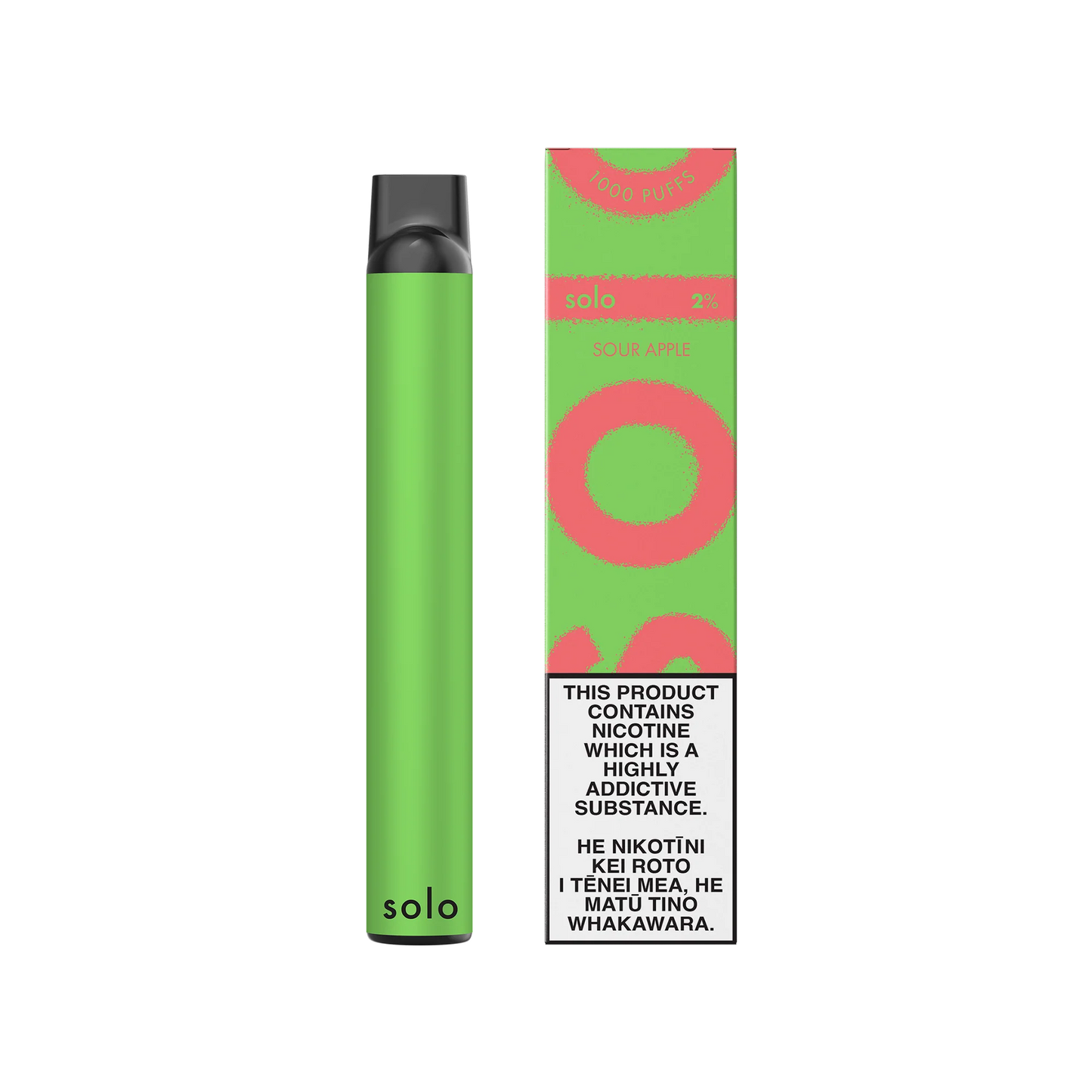 SOLO Single-Use Disposable Vape - Sour Apple 2%