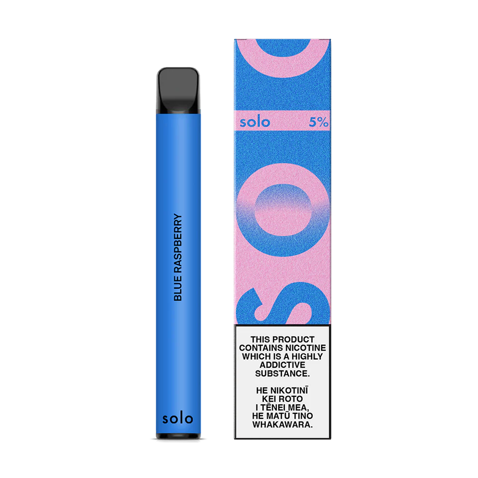 SOLO Single-Use Disposable Vape - Blueberry Raspberry 2%