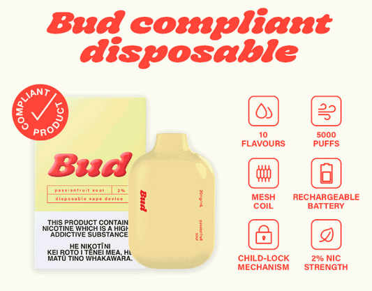 Bud Disposable - Passionfruit Sour 2%