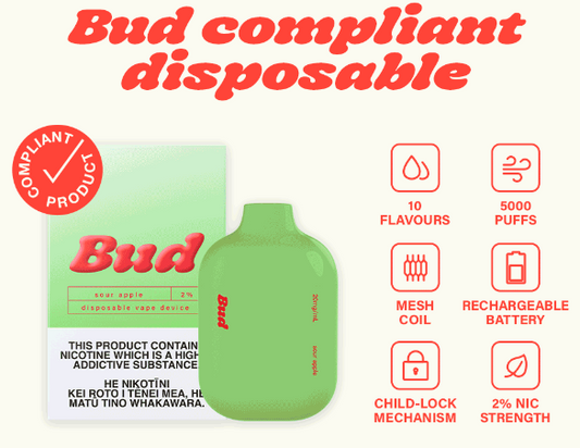 Bud Disposable - Sour Apple 2%