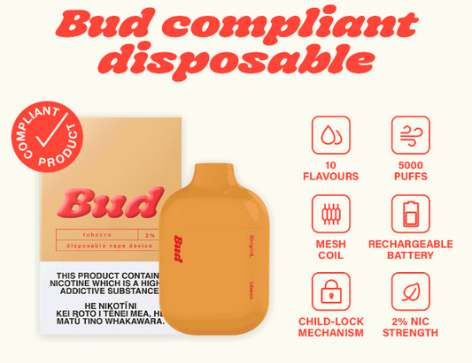 Bud Disposable - Tobacco 2%