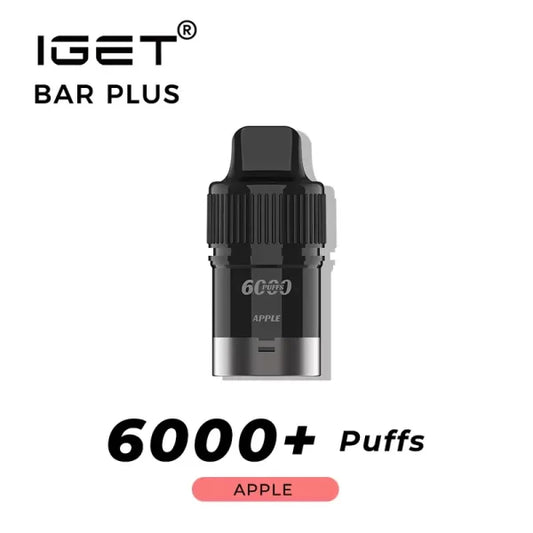 IGET BAR PLUS Prefilled Pod 6000puffs - Apple
