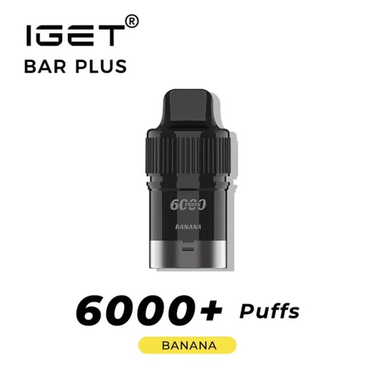 IGET BAR PLUS Prefilled Pod 6000puffs - Banana