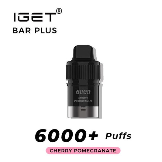 IGET BAR PLUS Prefilled Pod 6000puffs - Cherry Pomegranate