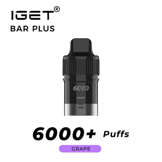 IGET BAR PLUS Prefilled Pod 6000puffs - Grape