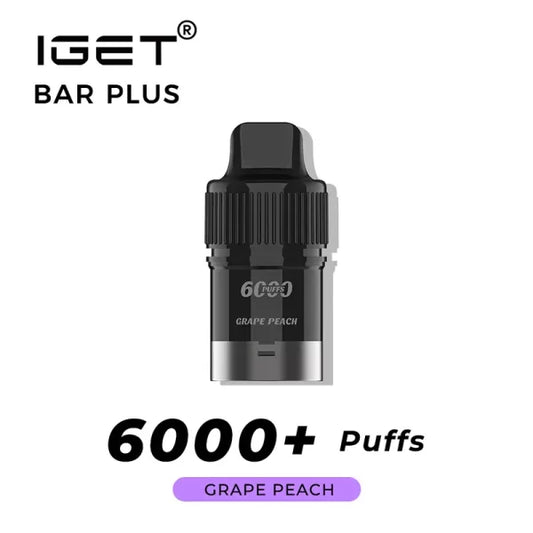IGET BAR PLUS Prefilled Pod 6000puffs - Grape Peach