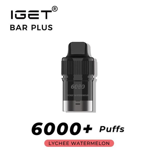 IGET BAR PLUS Prefilled Pod 6000puffs - Lychee Watermelon