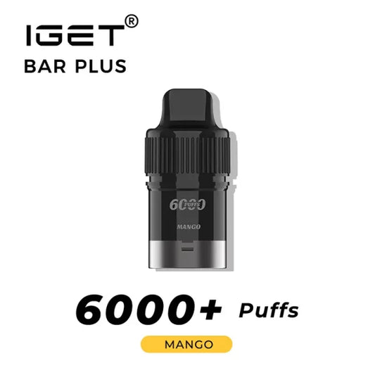 IGET BAR PLUS Prefilled Pod 6000puffs - Mango