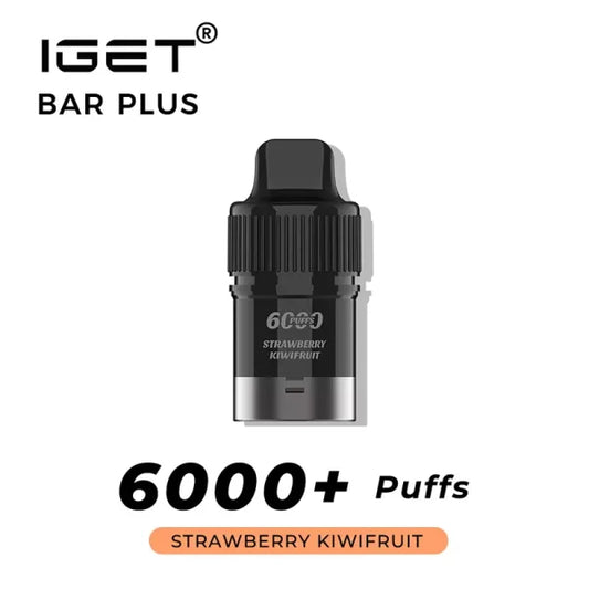 IGET BAR PLUS Prefilled Pod 6000puffs - Strawberry Kiwifruit